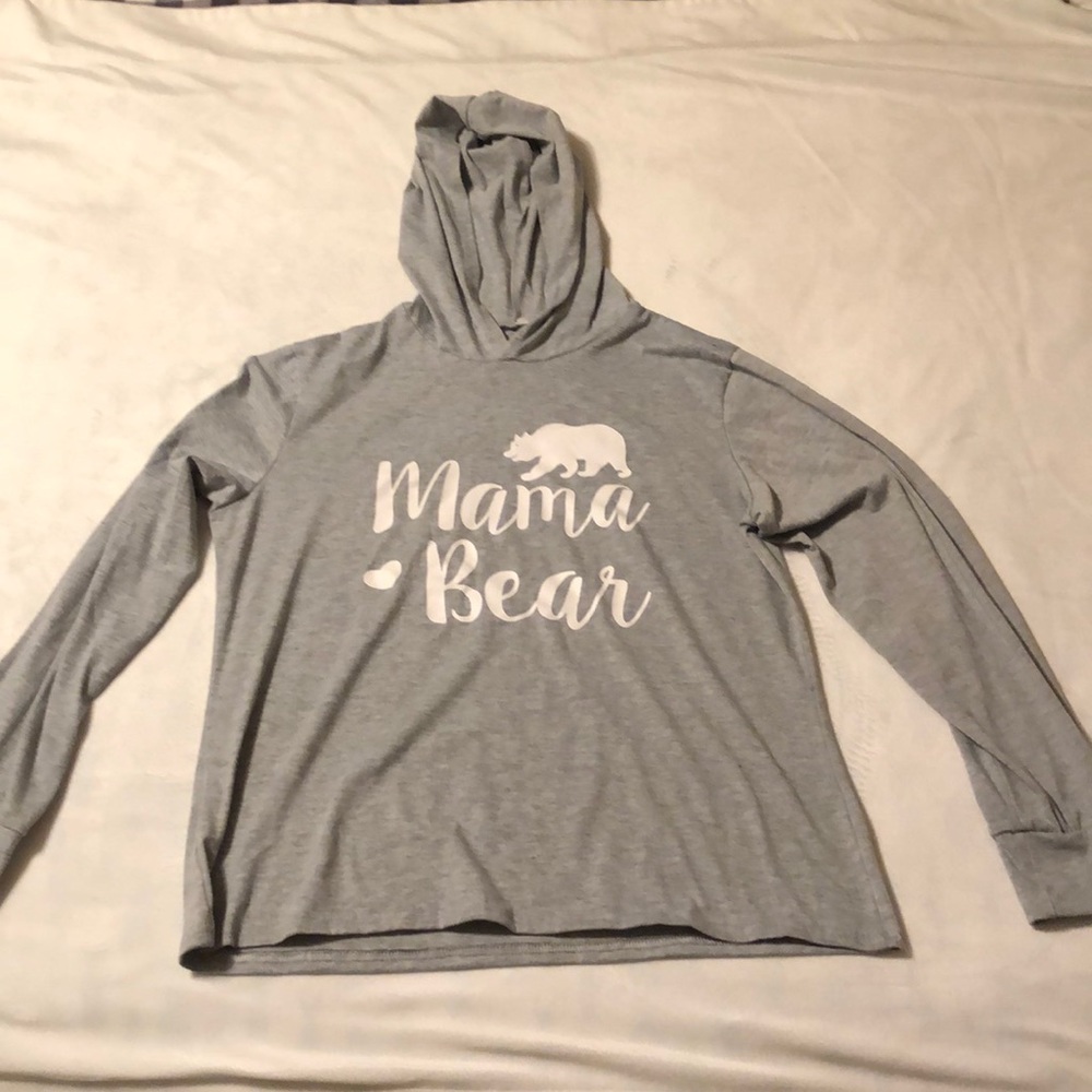 🌻LAST CHANCE🌻Mama Bear 🐻 Grey Hoodie